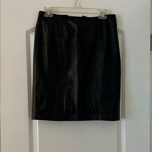 Apt. 9 Black Leather Pencil Skirt